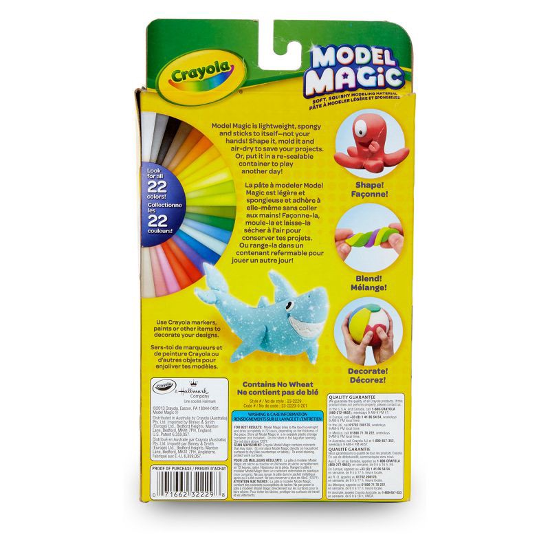 slide 6 of 7, Model Magic Modeling Clay 5ct Shimmer - Crayola: Non-Drying, Reusable, Non-Toxic Clay for Kids, Ages 3+, Creative Thinking, 5 ct