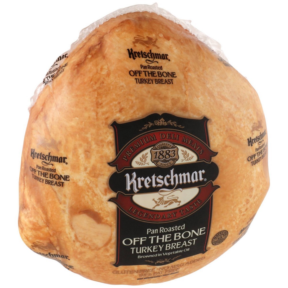Kretschmar Pan Roasted Off the Bone Turkey Breast Deli Fresh Sliced per lb Shipt