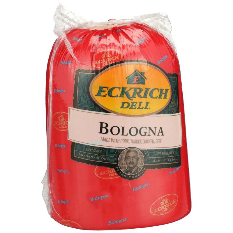 slide 2 of 4, Eckrich Deli Beef Bologna - Deli Fresh Sliced - price per lb, per lb