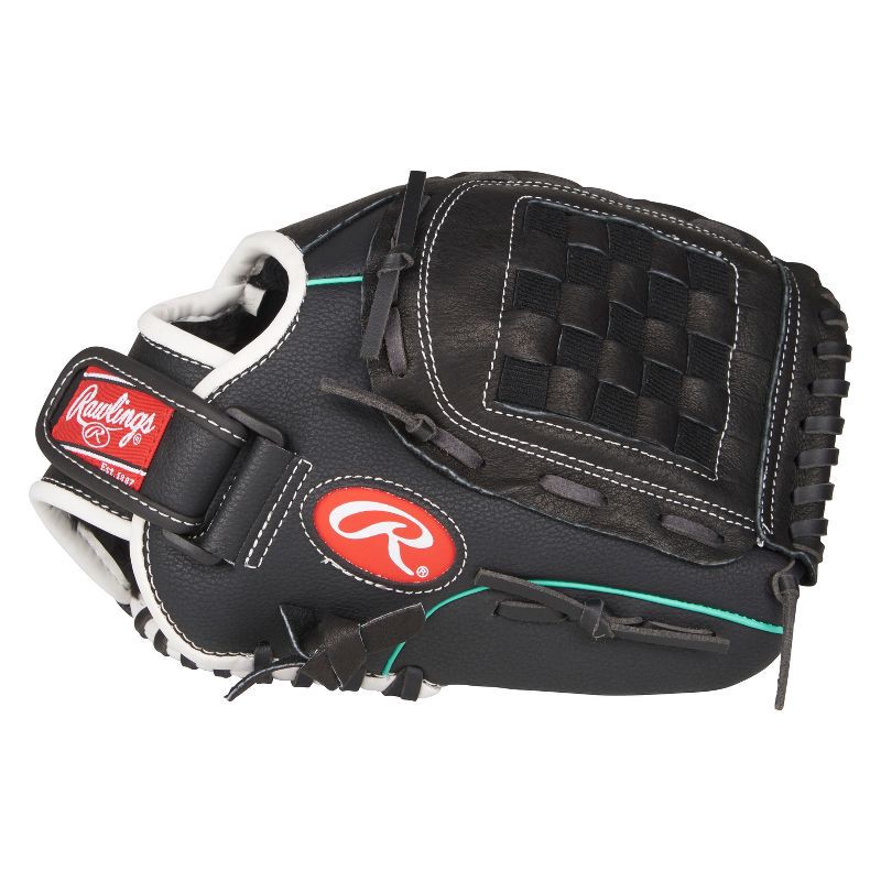 slide 3 of 3, Rawlings Playmaker Series 11" Glove - Black/Teal, 1 ct