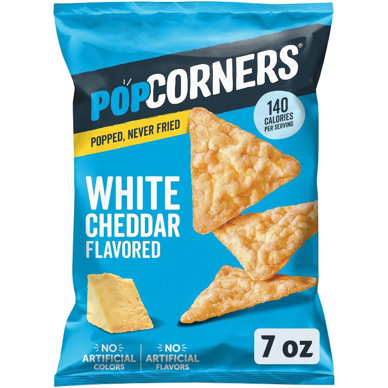 slide 1 of 8, Popcorners White Cheddar Sharing Size - 7oz: No Artificial Colors, No Artificial Flavors, 7 oz