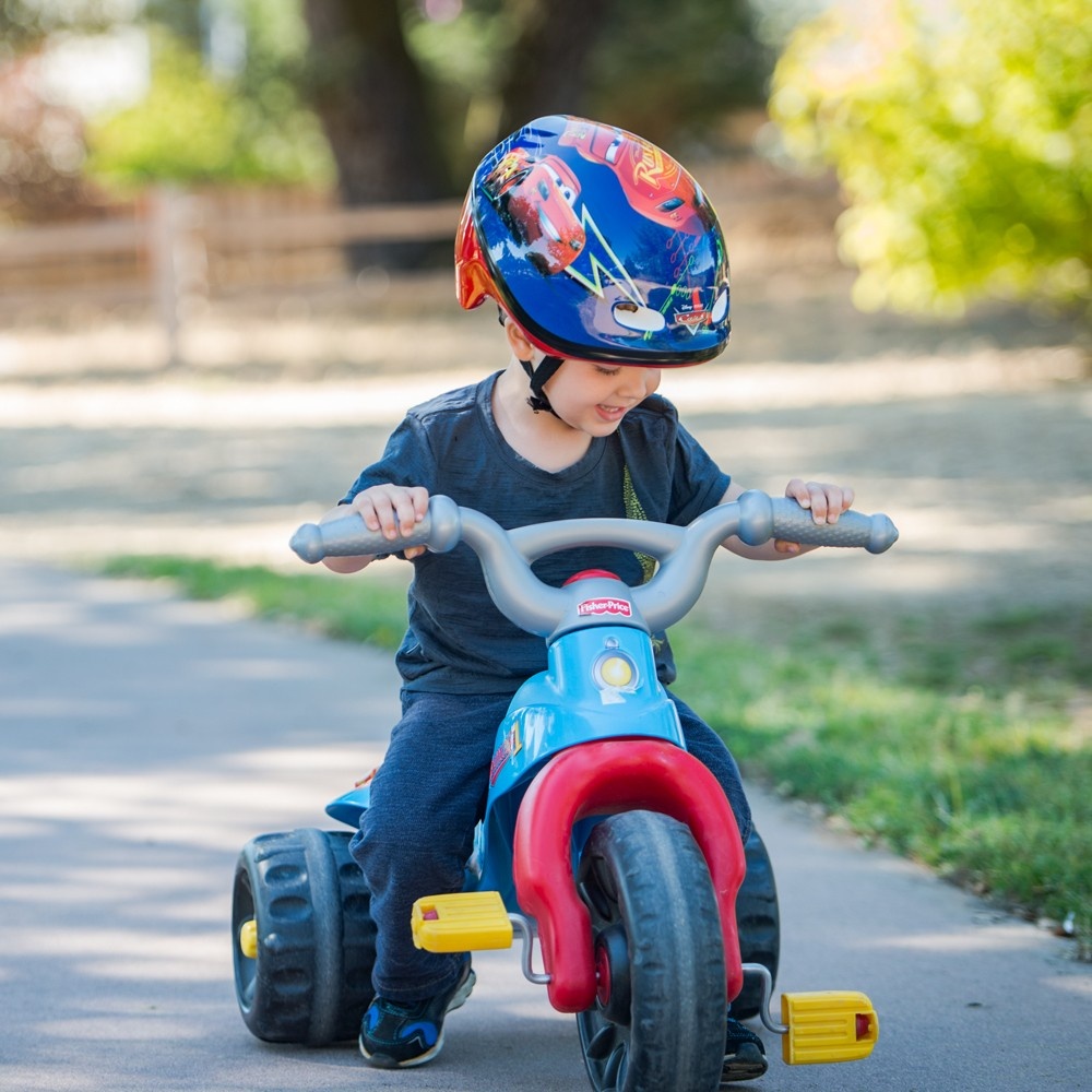 slide 3 of 7, Disney Pixar's Cars Toddler Bike Helmet - Blue/Red, 1 ct