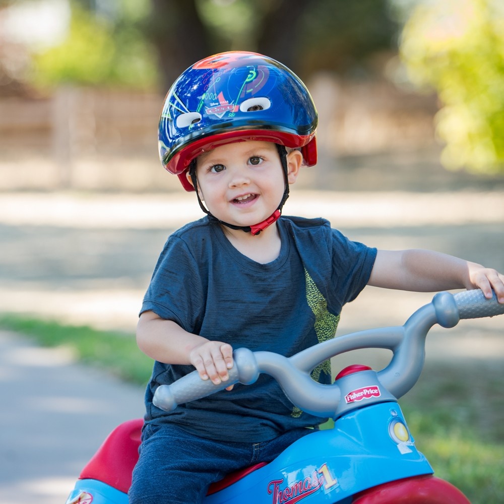 slide 5 of 7, Disney Pixar's Cars Toddler Bike Helmet - Blue/Red, 1 ct