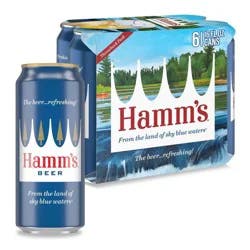 Hamm's Hamms Beer - 6pk/16 fl oz Cans