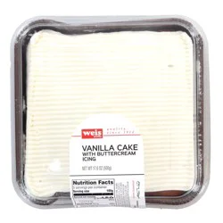 Weis Quality Vanilla Cake With Buttercream Icing
