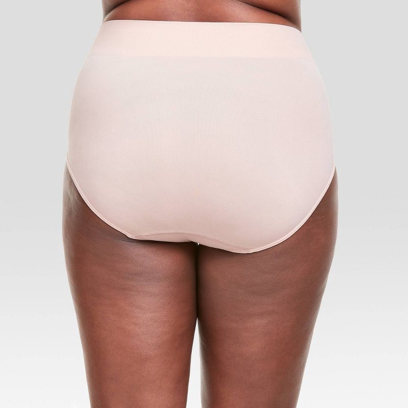 slide 5 of 5, Hanes Premium Women's 3pk Smoothing Seamless Briefs Underwear - Basic Pack Beige/Light Brown/Black 9, 3 ct