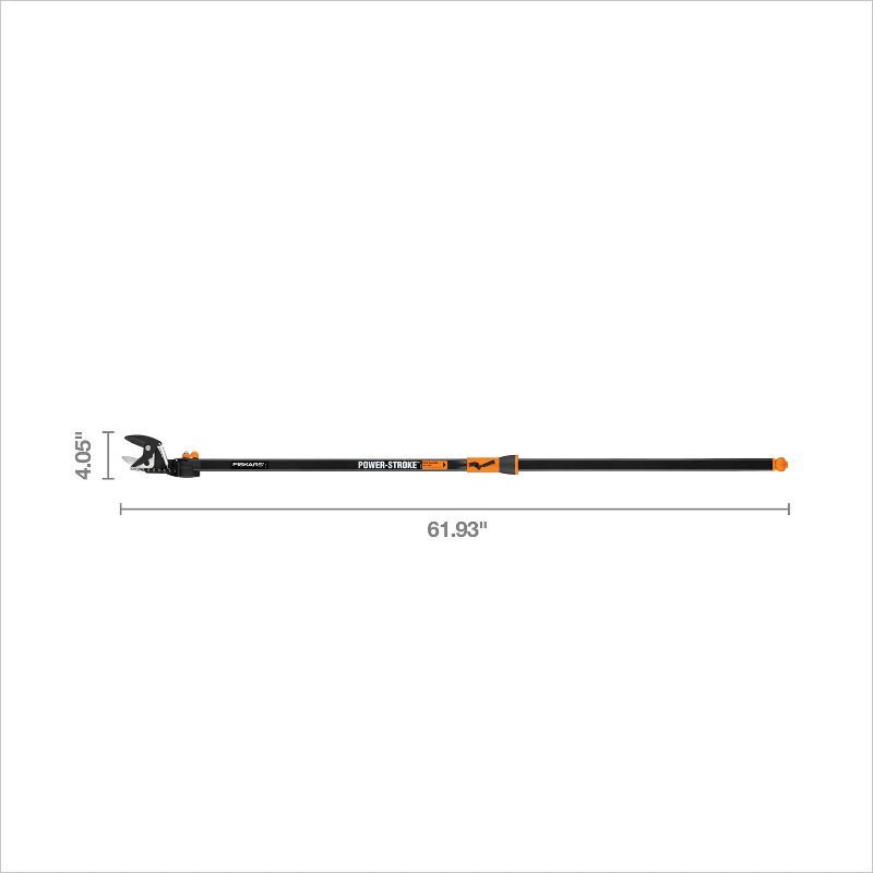 slide 8 of 11, Fiskars 5' Pruning Stik Tree Pruner: Extendable, Handheld Garden Shears, 61.75" Height, 2" Blade Width, 1 ct