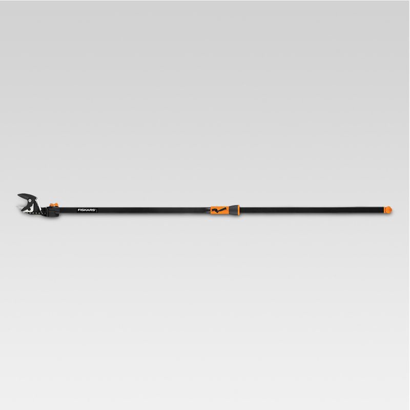 slide 1 of 5, Fiskars 5' Pruning Stik Tree Pruner: Extendable, Handheld Garden Shears, 61.75" Height, 2" Blade Width, 1 ct