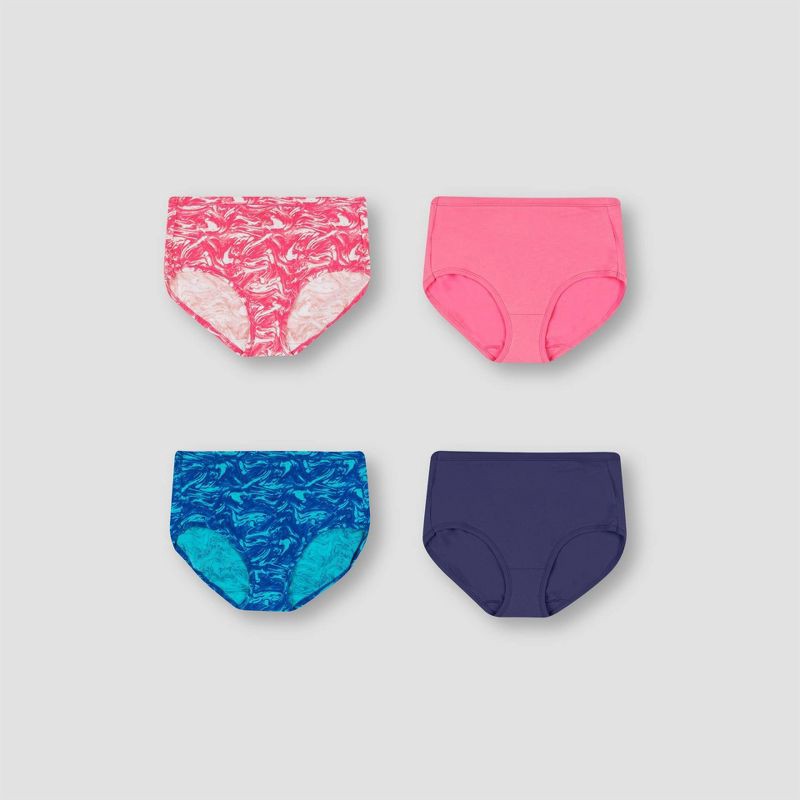 Hanes Women's Cotton Stretch 4pk Hipster Underwear Briefs - Colors