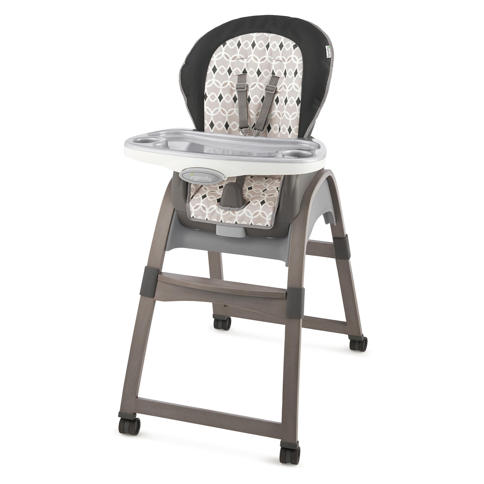 slide 1 of 1, Ingenuity 3-in-1 Wood High Chair - Gray, 1 ct