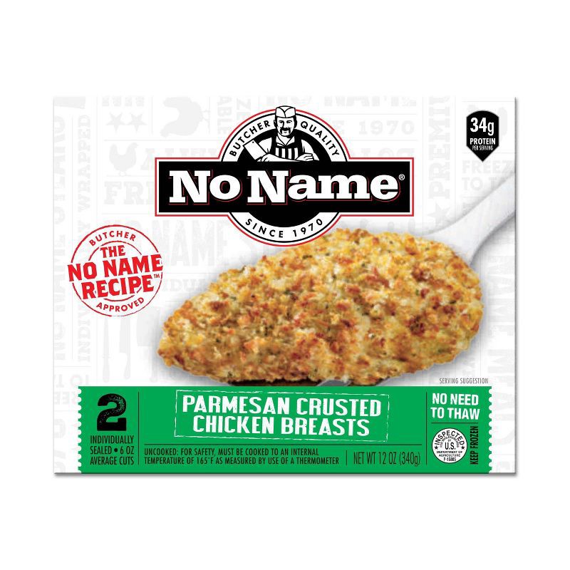 slide 1 of 3, No Name Parmesan Crusted Chicken Breasts - Frozen - 12oz/2ct, 2 ct; 12 oz