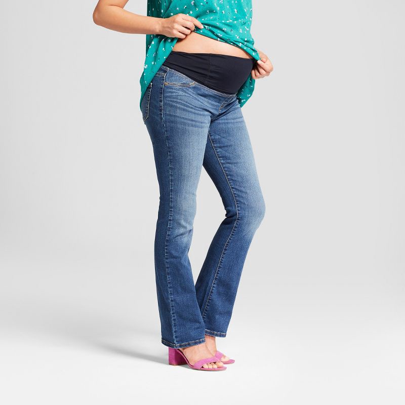 Over Belly Bootcut Maternity Jeans - Isabel Maternity by Ingrid