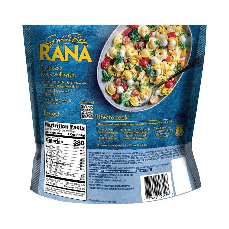 slide 5 of 8, Rana 5 Cheese Tortellini - 20oz, 20 oz