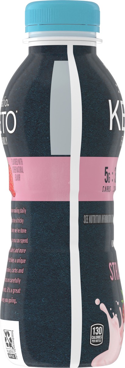slide 5 of 8, :ratio Dairy Drink, Strawberry, 10g Protein, Keto Friendly, 7 FL OZ, 7 oz