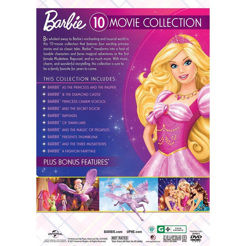 slide 3 of 3, Universal Home Video Barbie: 10-Movie Classic Princess Collection (DVD), 1 ct