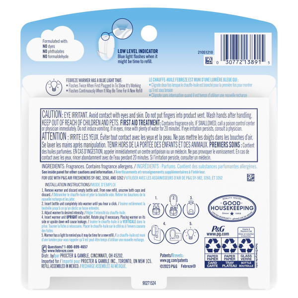 slide 4 of 29, Febreze Fall Scent Odor-Fighting Fade Defy PLUG Air Freshener Crisp Fall Breeze, .87 fl. oz. Oil Refill, 2 Count, 0.87 fl. oz., 2 ct