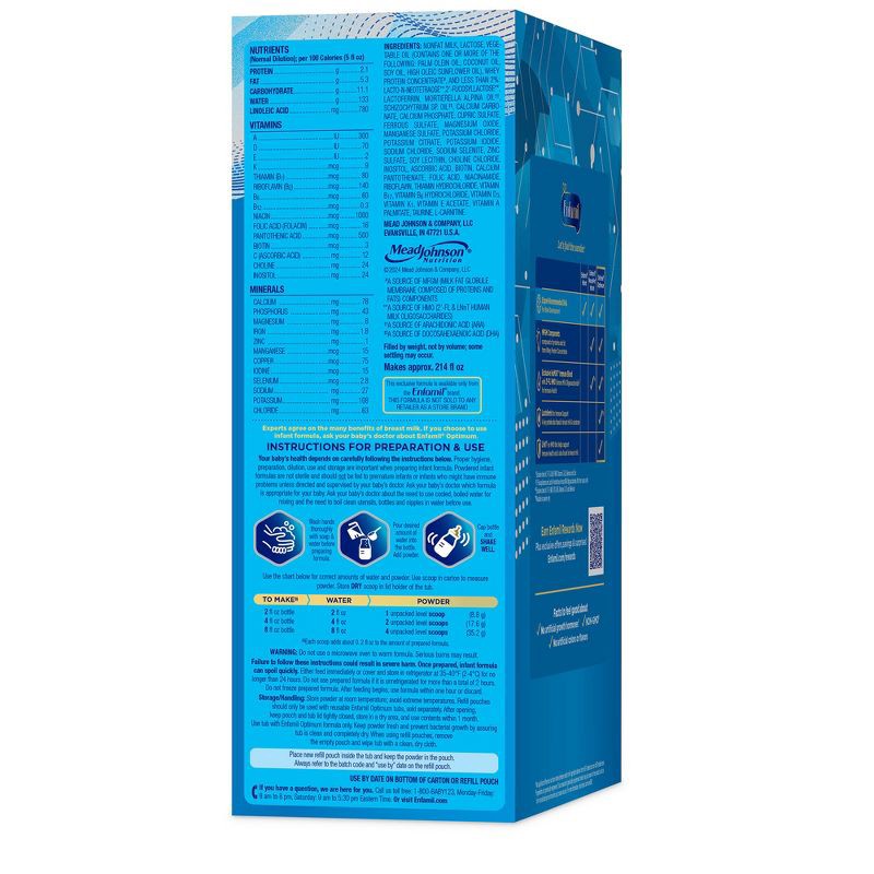 slide 12 of 13, Enfamil Optimum Enspire Powder Infant Formula - 30oz, 30 oz