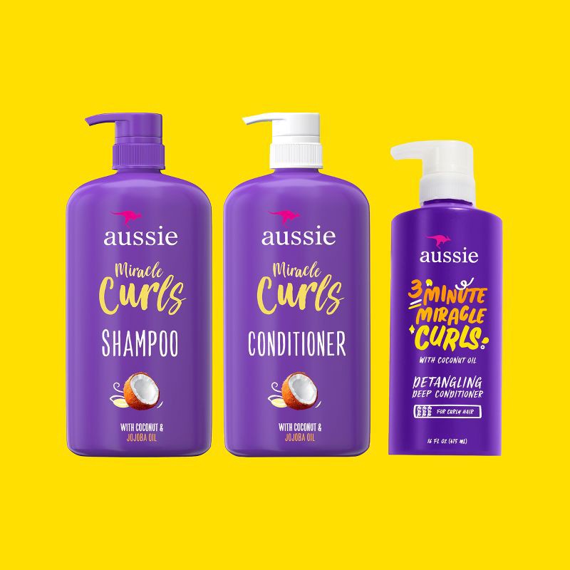 slide 13 of 15, Aussie Paraben-Free Miracle Curls 3 Minute Miracle Conditioner with Coconut - 16 fl oz, 16 fl oz