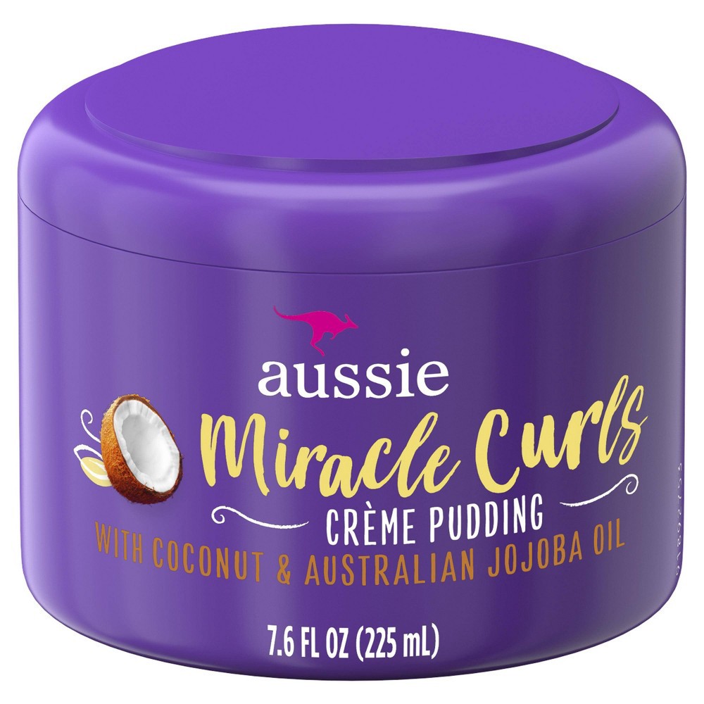slide 3 of 3, Aussie Miracle Curls Leave-In Cream Pudding - 7.6 fl oz, 7.6 fl oz