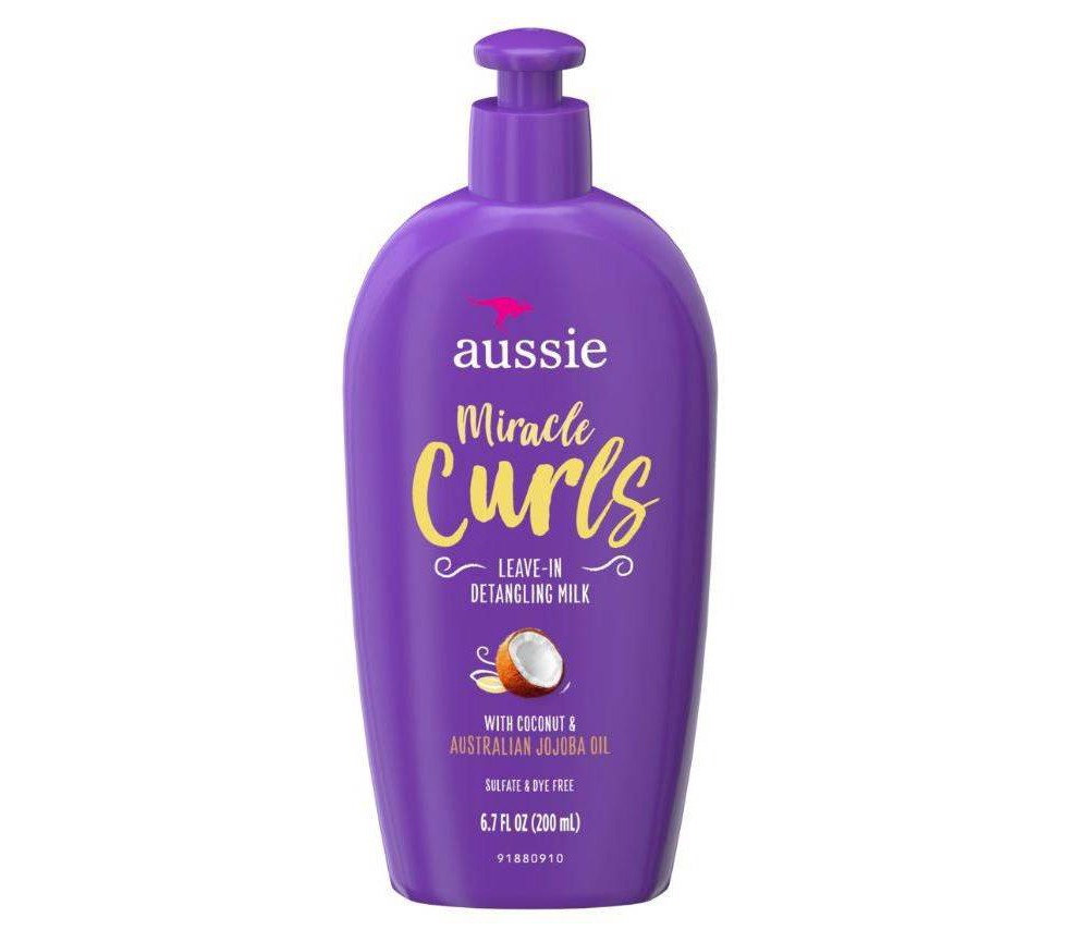 slide 4 of 4, Aussie Miracle Curls with Coconut Oil Paraben Free Detangling Milk Treatment, 6.7 fl oz