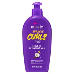 Aussie Miracle Curls with Coconut Oil Detangling Milk Treatment - 6.7 fl oz