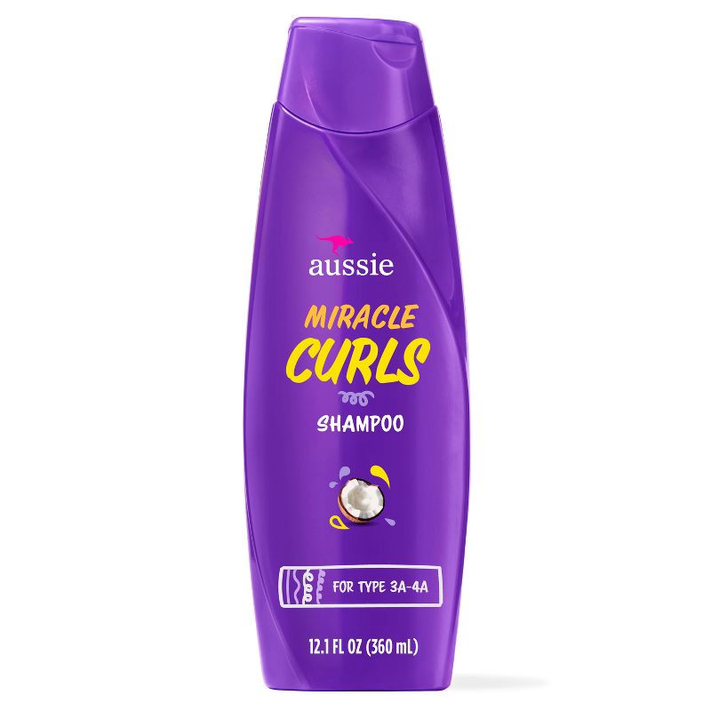 slide 1 of 8, Aussie Paraben-Free Miracle Curls Shampoo with Coconut & Jojoba Oil For Curly Hair - 12.1 fl oz, 12.1 fl oz