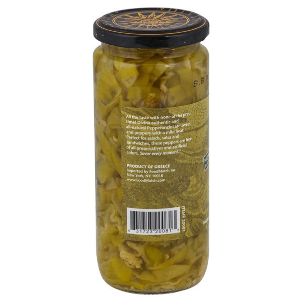 slide 9 of 9, Divina Sliced Pepperoncini, 15.5 oz