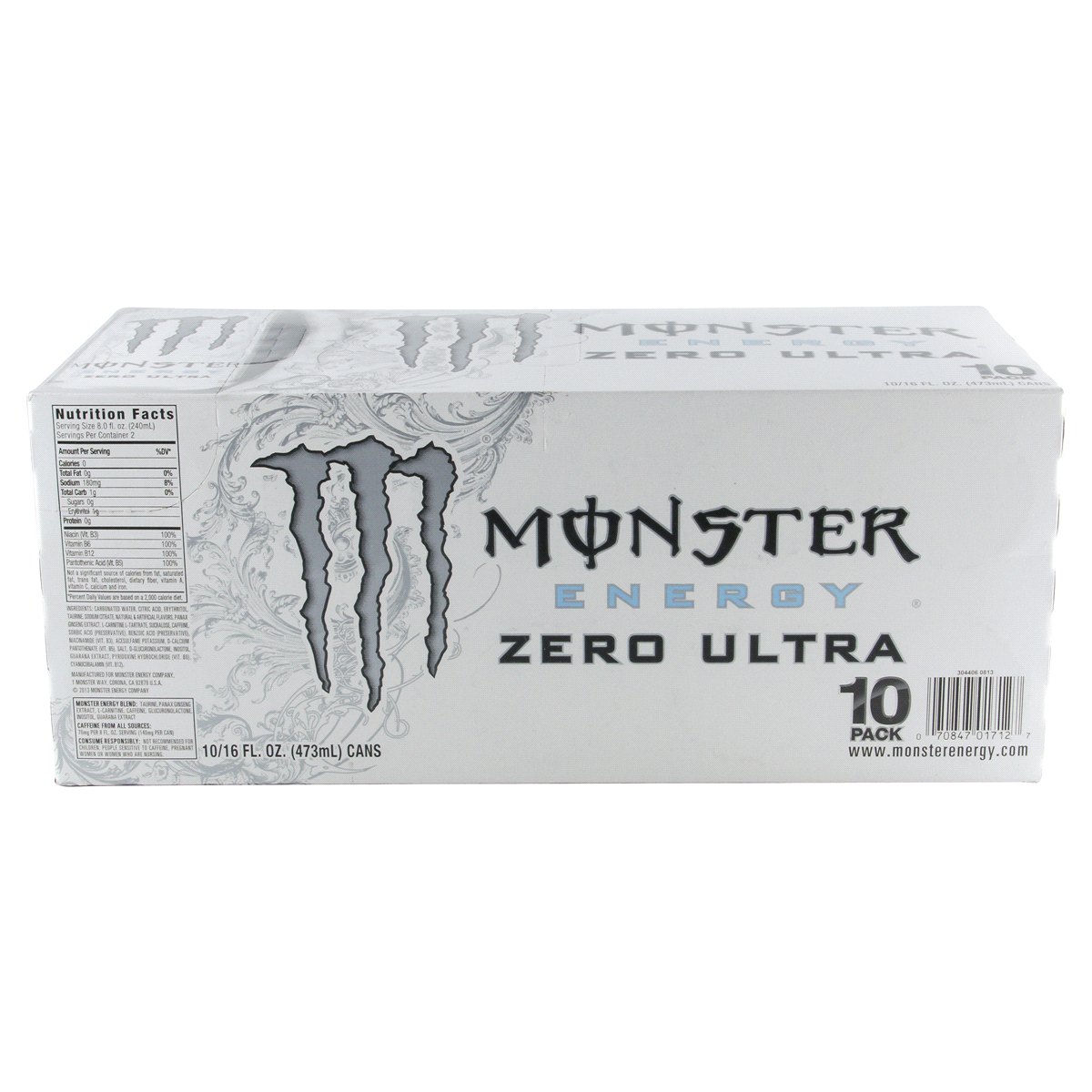 slide 4 of 6, Monster Energy - Zero Ultra, 10 ct; 16 fl oz