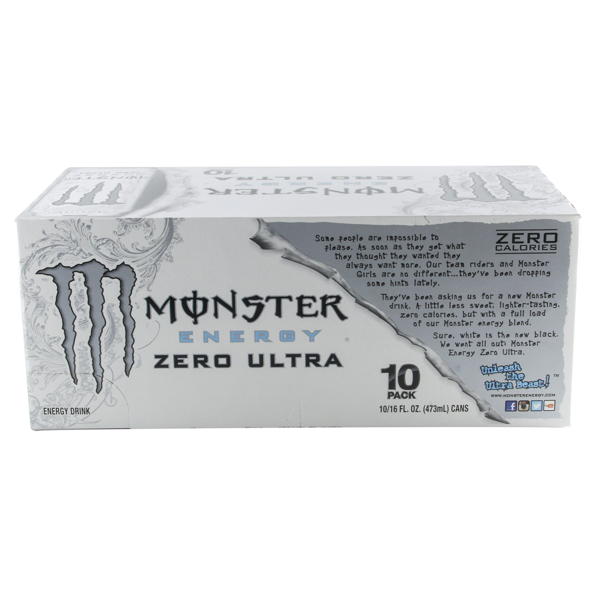 slide 5 of 6, Monster Energy - Zero Ultra, 10 ct; 16 fl oz