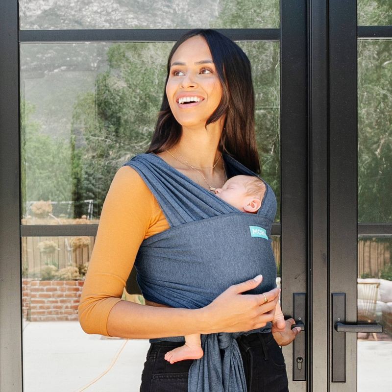 slide 13 of 15, Moby Classic Wrap Baby Carrier - Mist, 1 ct