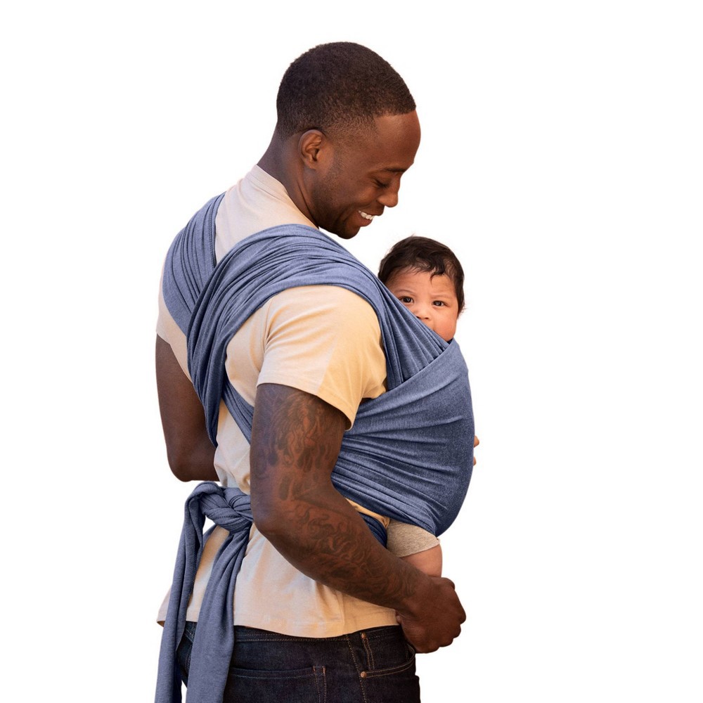slide 4 of 15, Moby Classic Wrap Baby Carrier - Mist, 1 ct