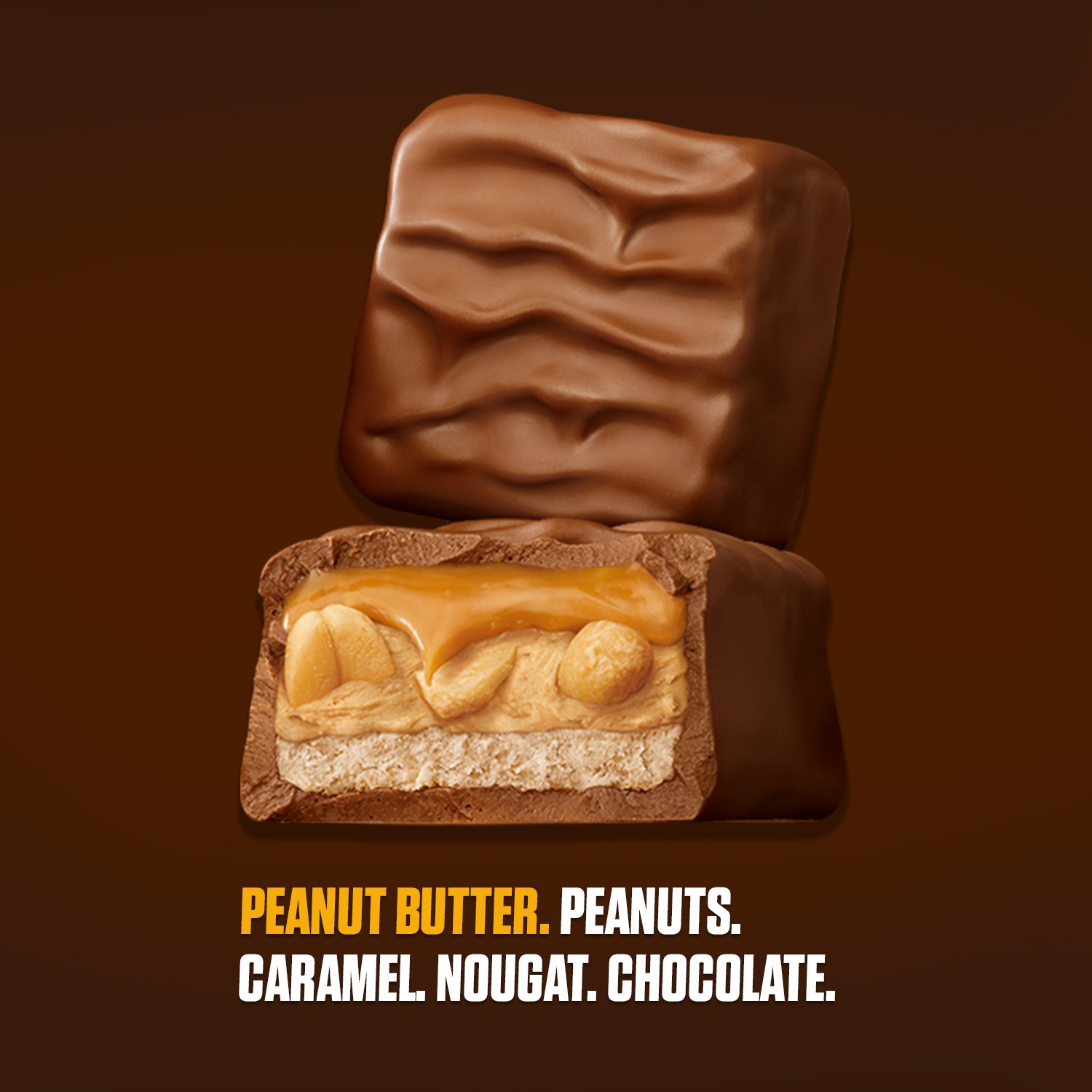 slide 2 of 5, SNICKERS, Peanut Butter Squared 4 To Go Candy, 3.56 oz