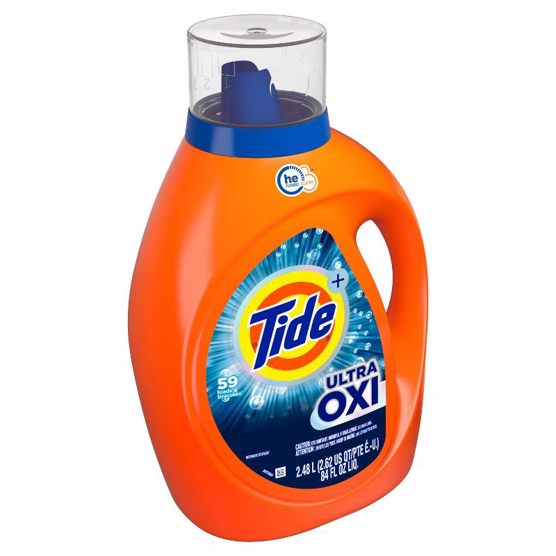 slide 10 of 12, Tide Plus Ultra Oxi HE Compatible Liquid Laundry Detergent Soap - 84 fl oz, 84 fl oz