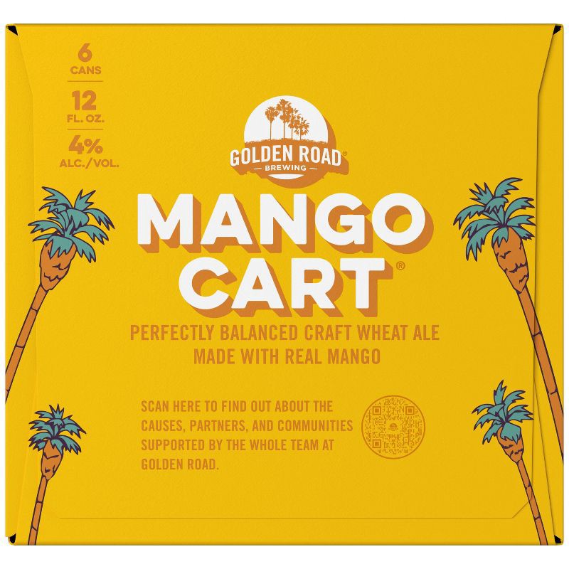 slide 8 of 12, Golden Road Brewing Golden Road Mango Cart Wheat Ale Beer - 6pk/12 fl oz Cans, 6 ct; 12 fl oz