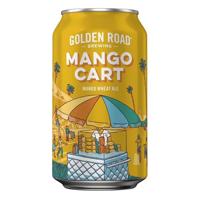 slide 10 of 12, Golden Road Brewing Golden Road Mango Cart Wheat Ale Beer - 6pk/12 fl oz Cans, 6 ct; 12 fl oz