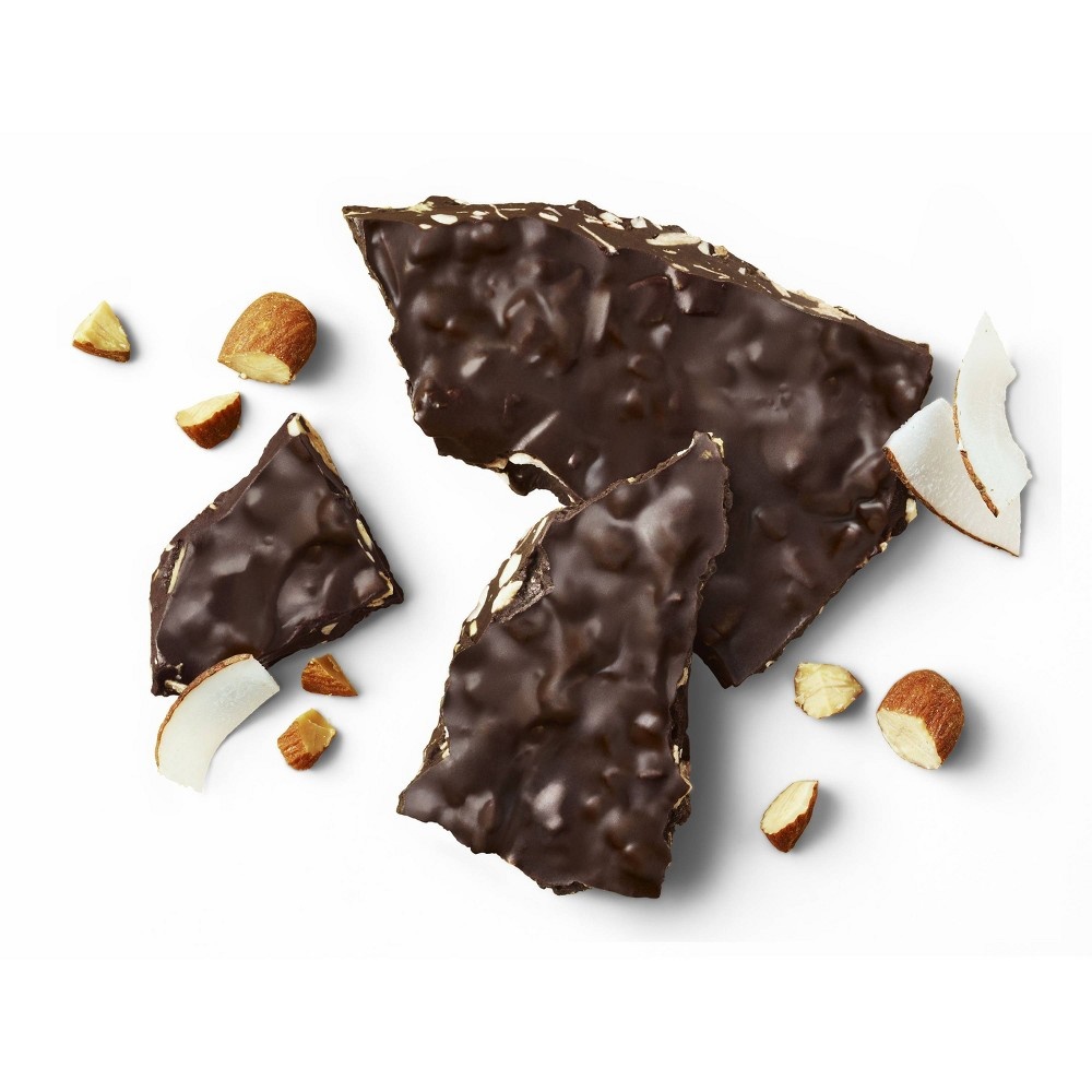 slide 2 of 4, barkTHINS Dark Chocolate Toasted Coconut with Almonds, 10 oz