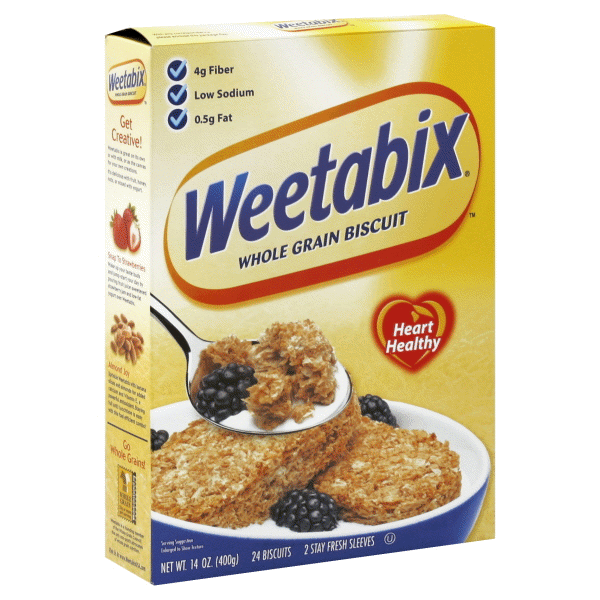 slide 1 of 1, Weetabix Cereal Whole Grain Biscuit, 15 oz