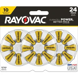 Rayovac Size 10 Long-Lasting Hearing Aid Battery - 24pk