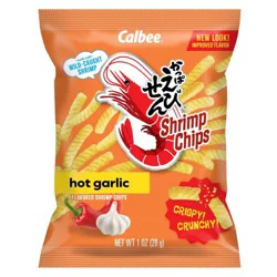 Calbee Hot Garlic Flavor Shrimp Chips - 3.3oz