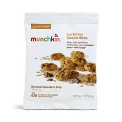 Munchkin Milkmakers Lactation Cookie Bites - Oatmeal Chocolate Chip - 1.5oz: Ready to Eat, Whole Grain