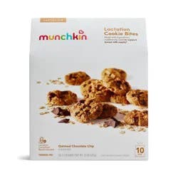 Munchkin Milkmakers Lactation Cookie Bites - Oatmeal Chocolate Chip - 15oz/10ct