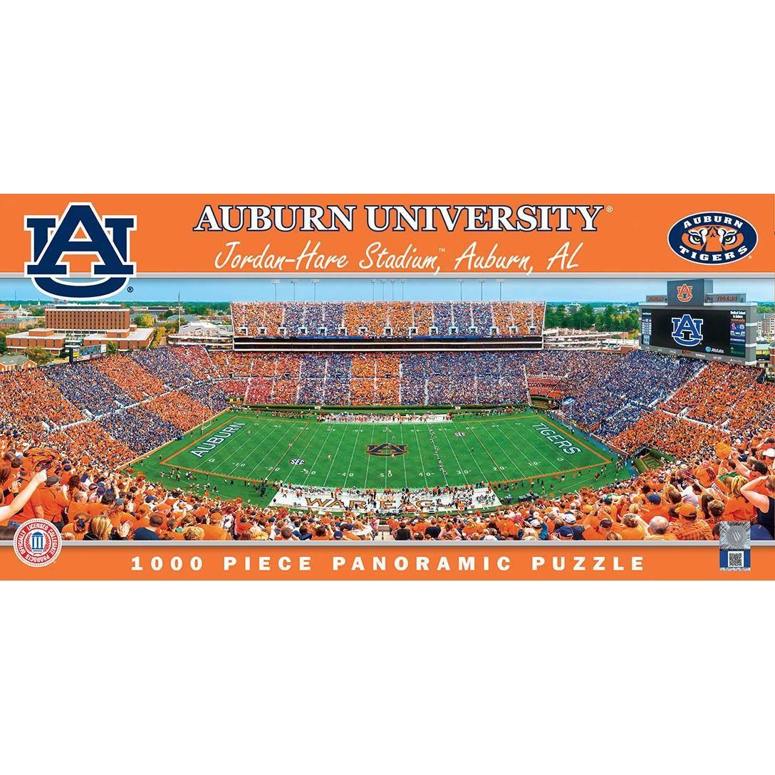 slide 1 of 3, NCAA Auburn Tigers 1000pc Panoramic Puzzle, 1000 ct