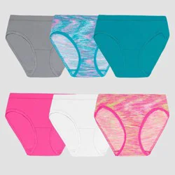Fruit of the Loom Girls' Bonus Pack 6 Seamless Hipster - Colors May Vary 14-16