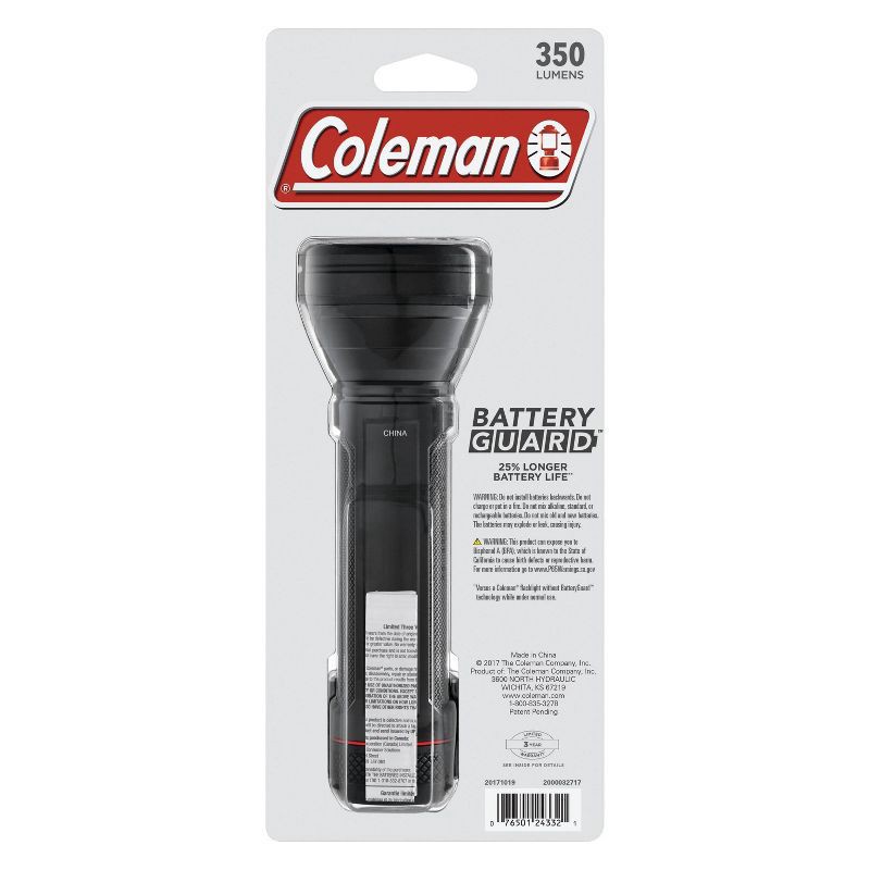 slide 2 of 5, Coleman BatteryGuard 300M LED Flashlight, 1 ct