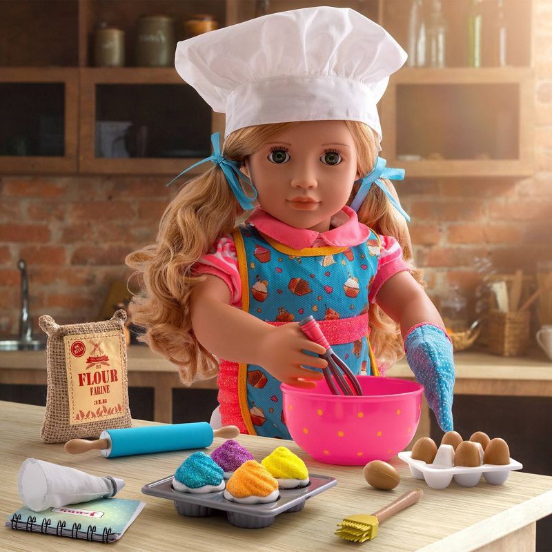 slide 2 of 7, Our Generation Jenny with Storybook & Accessories 18" Posable Baking Doll, 1 ct