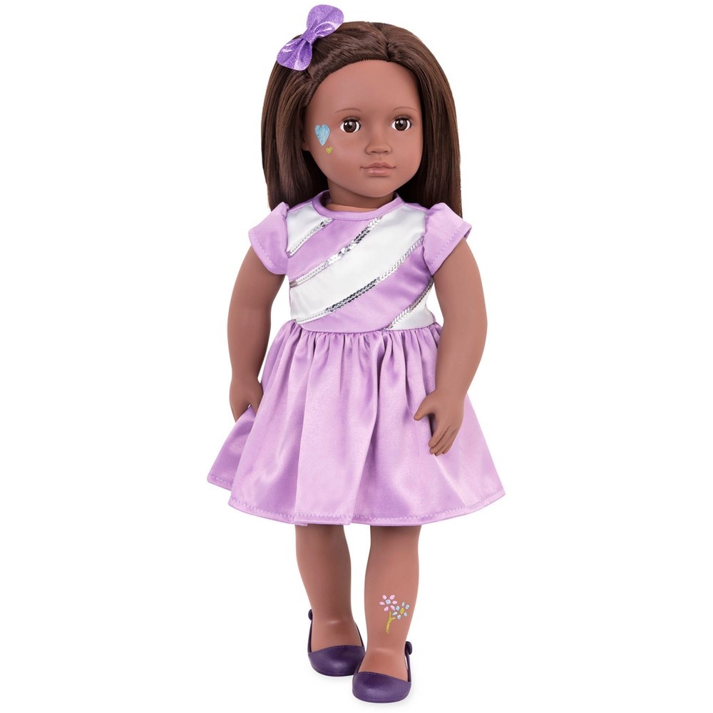 slide 3 of 6, Our Generation 18" Glitter Tattoo Doll - Shyanne, 1 ct