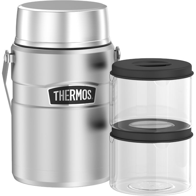 slide 3 of 3, Thermos 47oz Stainless King Vacuum Insulated Food Jar - Stainless Steel, 47 oz