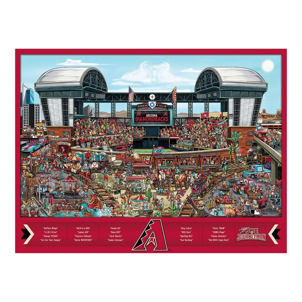 slide 4 of 4, MLB Arizona Diamondbacks Find Joe Journeyman Puzzle, 500 ct