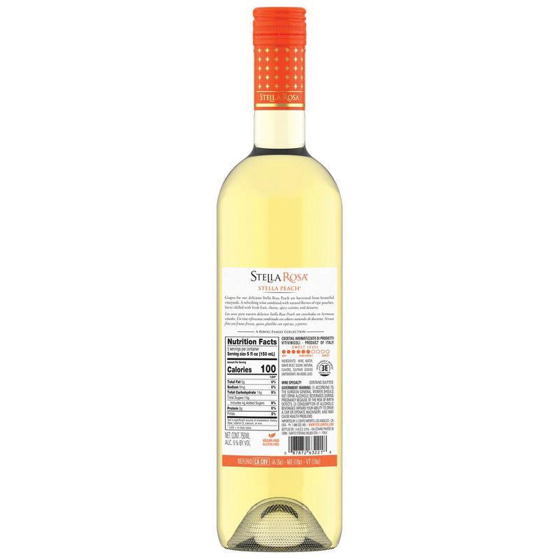 slide 11 of 11, Stella Rosa Peach Wine - 750ml Bottle, 750 ml