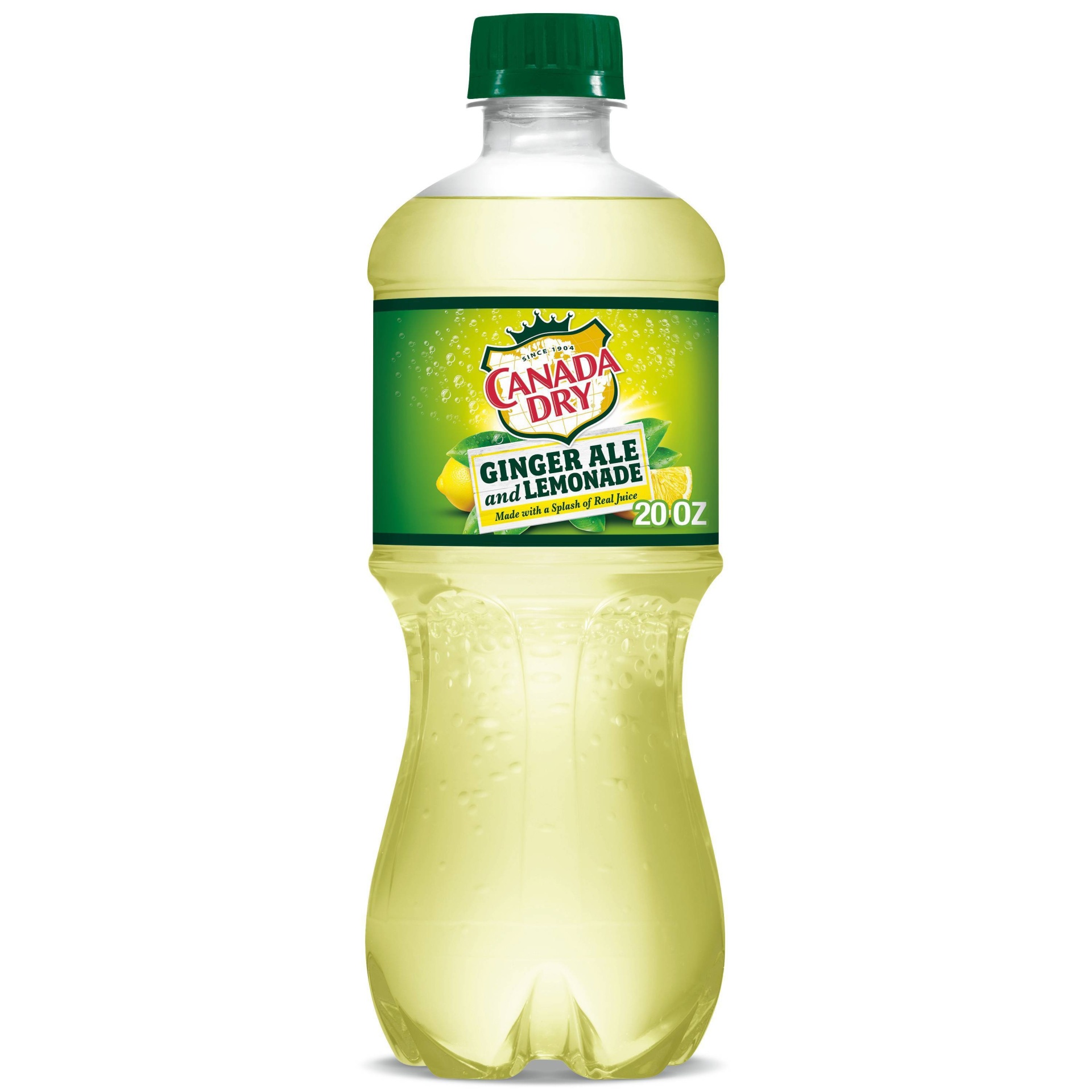 slide 1 of 4, Canada Dry Ginger Ale Soda and Lemonade - 20 fl oz Bottle, 20 fl oz